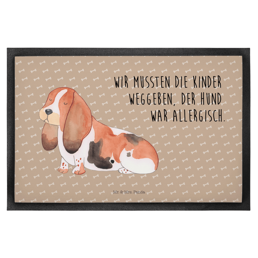 Fußmatte Hund Basset Hound Hund, Basset Hound, Basset, Hundeliebe, kinderlos,  Türvorleger, Schmutzmatte, Fußabtreter, Matte, Schmutzfänger, Fußabstreifer, Schmutzfangmatte, Türmatte, Motivfußmatte,  Haustürmatte, Vorleger  Hund, Hundemotiv, Haustier, Hunderasse, Tierliebhaber, Hundebesitzer, Sprüche