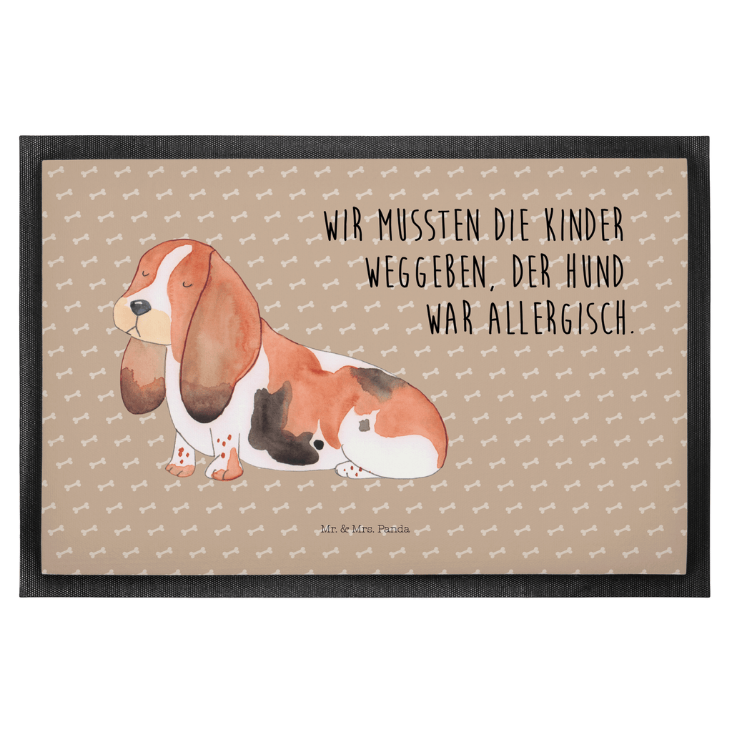 Fußmatte Hund Basset Hound Hund, Basset Hound, Basset, Hundeliebe, kinderlos,  Türvorleger, Schmutzmatte, Fußabtreter, Matte, Schmutzfänger, Fußabstreifer, Schmutzfangmatte, Türmatte, Motivfußmatte,  Haustürmatte, Vorleger  Hund, Hundemotiv, Haustier, Hunderasse, Tierliebhaber, Hundebesitzer, Sprüche