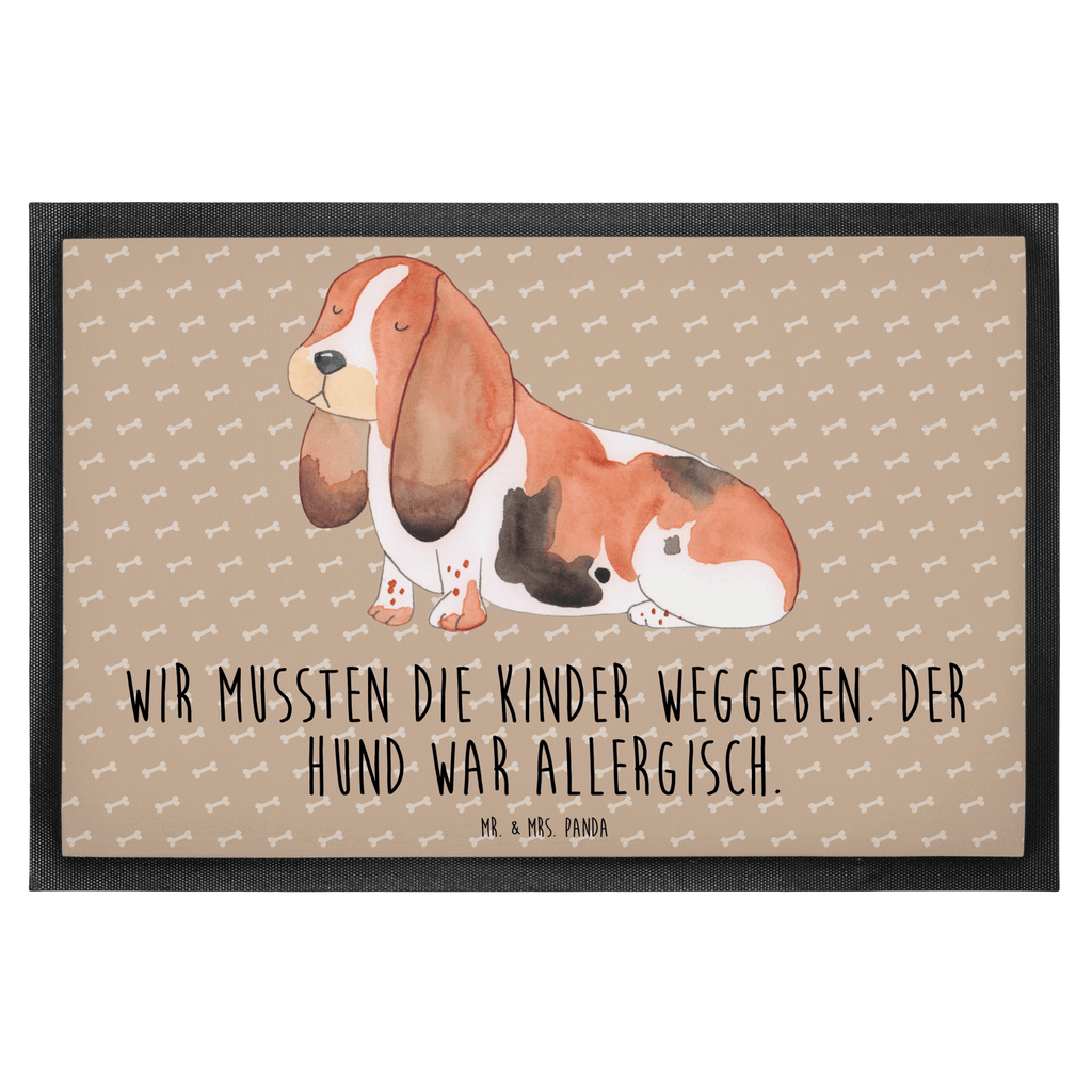 Fußmatte Hund Basset Hound Hund, Basset Hound, Basset, Hundeliebe, kinderlos,  Türvorleger, Schmutzmatte, Fußabtreter, Matte, Schmutzfänger, Fußabstreifer, Schmutzfangmatte, Türmatte, Motivfußmatte,  Haustürmatte, Vorleger  Hund, Hundemotiv, Haustier, Hunderasse, Tierliebhaber, Hundebesitzer, Sprüche