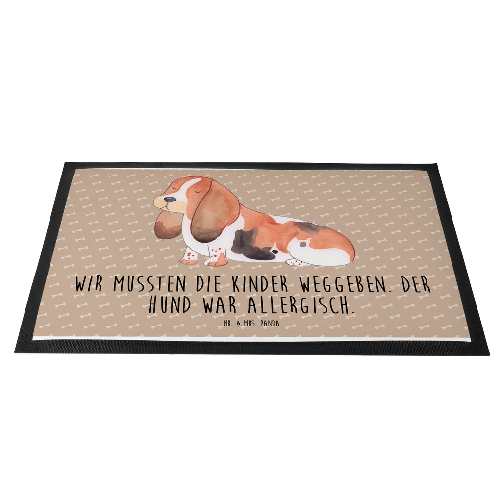 Fußmatte Hund Basset Hound Hund, Basset Hound, Basset, Hundeliebe, kinderlos,  Türvorleger, Schmutzmatte, Fußabtreter, Matte, Schmutzfänger, Fußabstreifer, Schmutzfangmatte, Türmatte, Motivfußmatte,  Haustürmatte, Vorleger  Hund, Hundemotiv, Haustier, Hunderasse, Tierliebhaber, Hundebesitzer, Sprüche