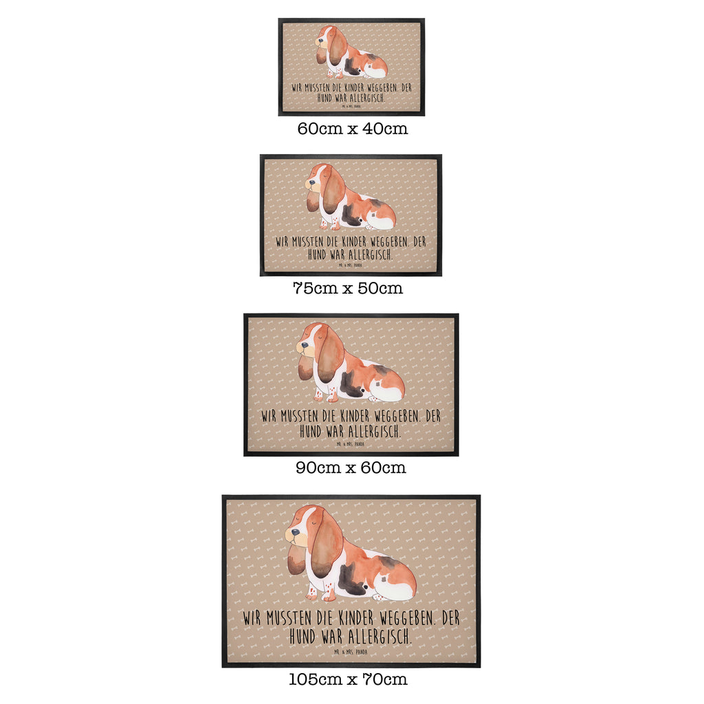Fußmatte Hund Basset Hound Hund, Basset Hound, Basset, Hundeliebe, kinderlos,  Türvorleger, Schmutzmatte, Fußabtreter, Matte, Schmutzfänger, Fußabstreifer, Schmutzfangmatte, Türmatte, Motivfußmatte,  Haustürmatte, Vorleger  Hund, Hundemotiv, Haustier, Hunderasse, Tierliebhaber, Hundebesitzer, Sprüche