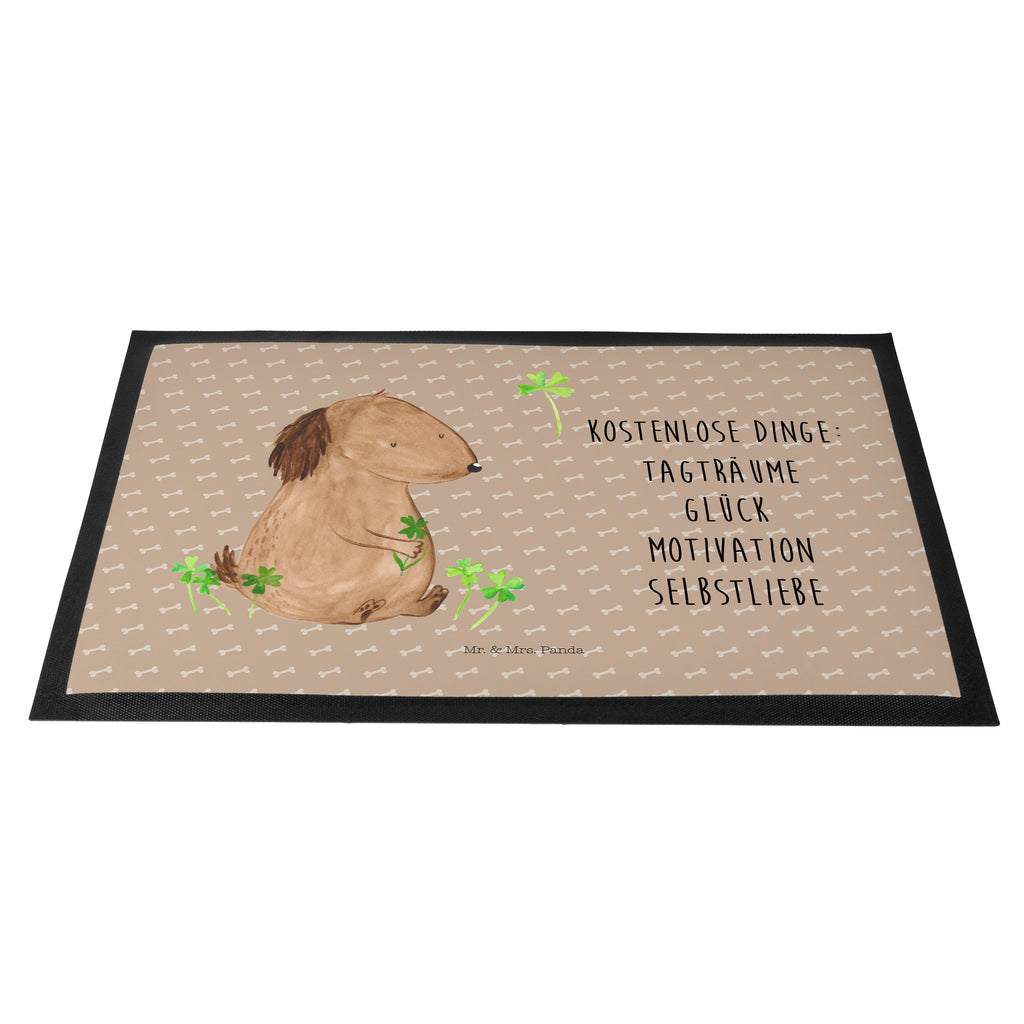 Fußmatte Hund Kleeblatt Hund, Kleeblatt, Glück, Tagträume, Motivation, Neuanfang, Geschenk,  Glücksbringer, Selbstliebe, Achtsamkeit Türvorleger, Schmutzmatte, Fußabtreter, Matte, Schmutzfänger, Fußabstreifer, Schmutzfangmatte, Türmatte, Motivfußmatte,  Haustürmatte, Vorleger  Hund, Hundemotiv, Haustier, Hunderasse, Tierliebhaber, Hundebesitzer, Sprüche