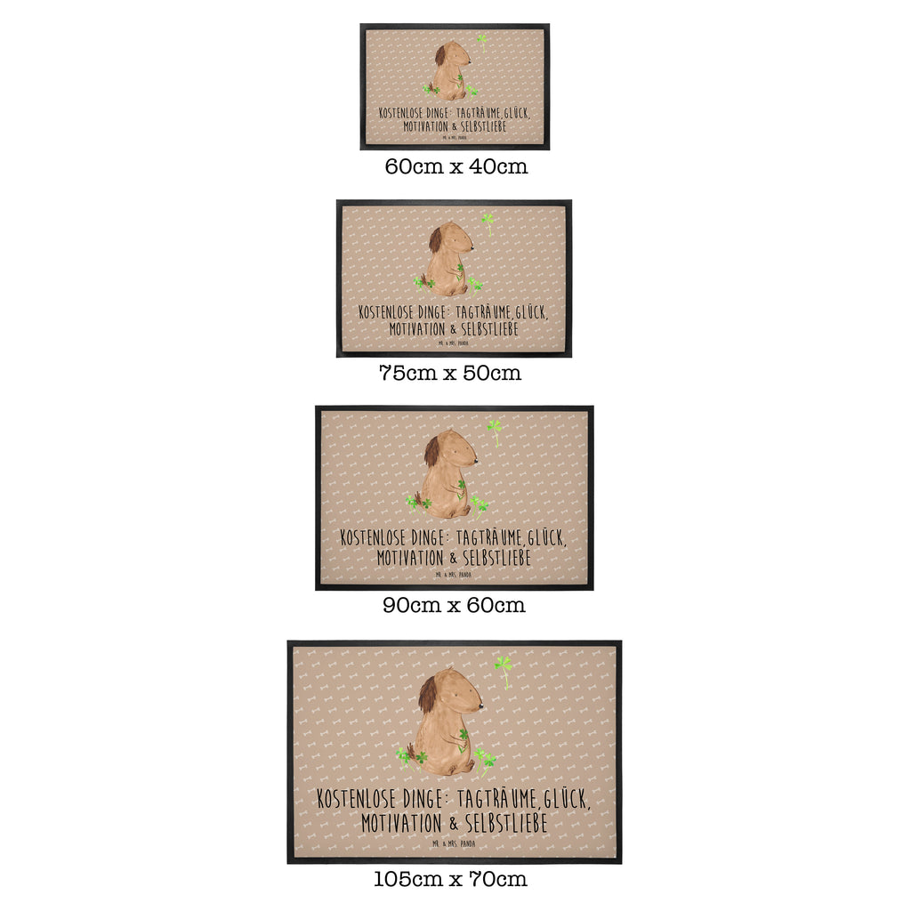 Fußmatte Hund Kleeblatt Hund, Kleeblatt, Glück, Tagträume, Motivation, Neuanfang, Geschenk,  Glücksbringer, Selbstliebe, Achtsamkeit Türvorleger, Schmutzmatte, Fußabtreter, Matte, Schmutzfänger, Fußabstreifer, Schmutzfangmatte, Türmatte, Motivfußmatte,  Haustürmatte, Vorleger  Hund, Hundemotiv, Haustier, Hunderasse, Tierliebhaber, Hundebesitzer, Sprüche