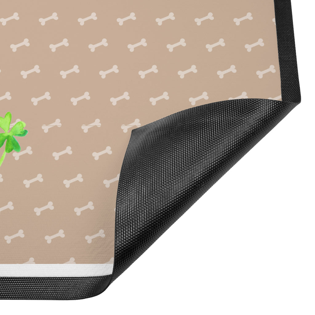 Fußmatte Hund Kleeblatt Hund, Kleeblatt, Glück, Tagträume, Motivation, Neuanfang, Geschenk,  Glücksbringer, Selbstliebe, Achtsamkeit Türvorleger, Schmutzmatte, Fußabtreter, Matte, Schmutzfänger, Fußabstreifer, Schmutzfangmatte, Türmatte, Motivfußmatte,  Haustürmatte, Vorleger  Hund, Hundemotiv, Haustier, Hunderasse, Tierliebhaber, Hundebesitzer, Sprüche