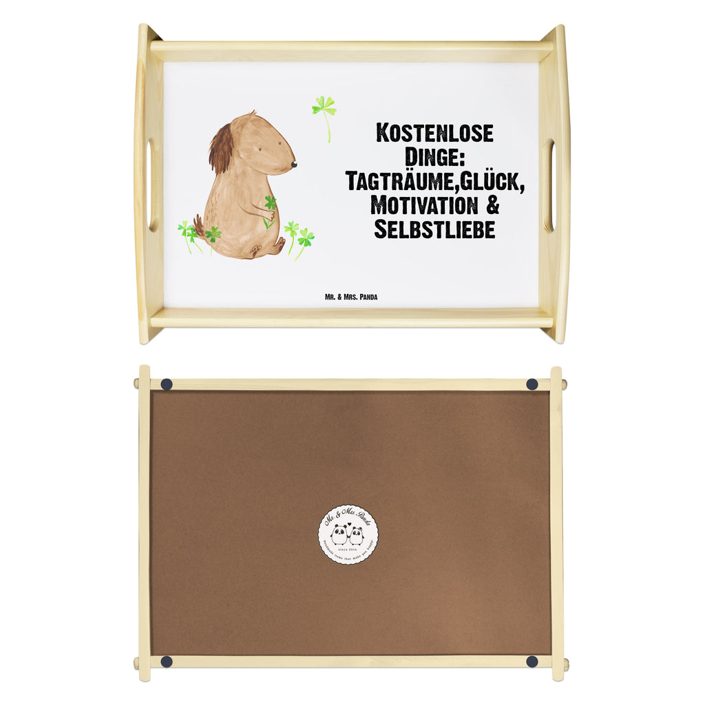 Serviertablett Hund Kleeblatt Tablett, Holztablett, Küchentablett, Dekotablett, Frühstückstablett, Hund, Hundemotiv, Haustier, Hunderasse, Tierliebhaber, Hundebesitzer, Sprüche, Kleeblatt, Glück, Tagträume, Motivation, Neuanfang, Geschenk, Glücksbringer, Selbstliebe, Achtsamkeit