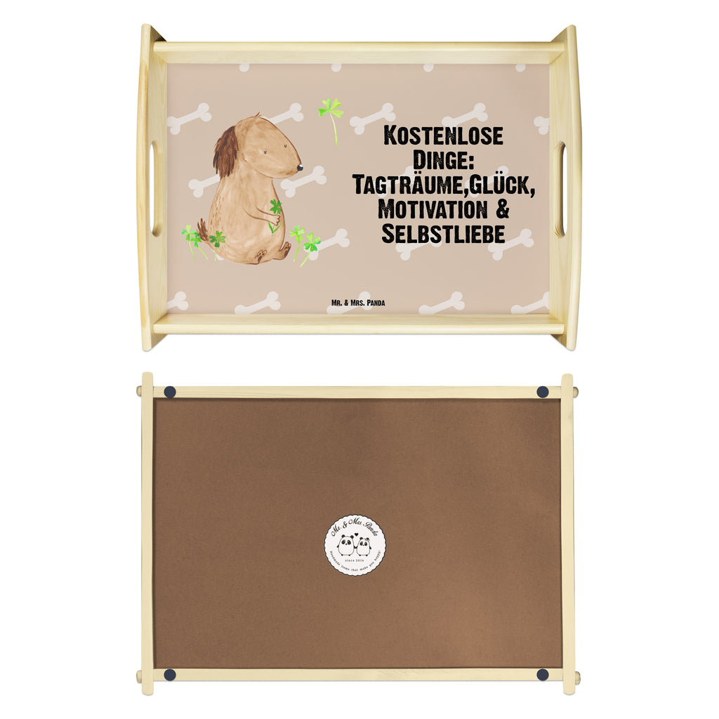 Serviertablett Hund Kleeblatt Tablett, Holztablett, Küchentablett, Dekotablett, Frühstückstablett, Hund, Hundemotiv, Haustier, Hunderasse, Tierliebhaber, Hundebesitzer, Sprüche, Kleeblatt, Glück, Tagträume, Motivation, Neuanfang, Geschenk, Glücksbringer, Selbstliebe, Achtsamkeit