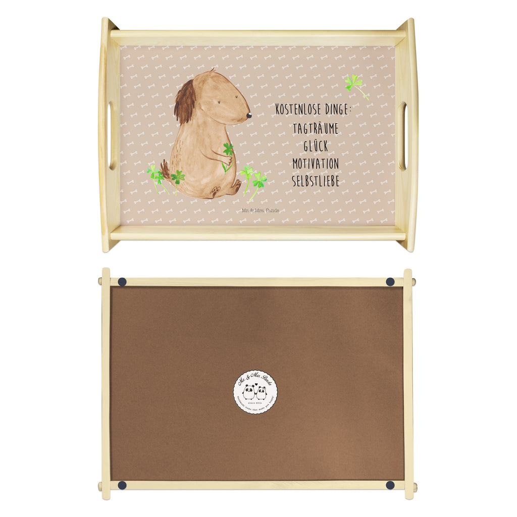 Serviertablett Hund Kleeblatt Tablett, Holztablett, Küchentablett, Dekotablett, Frühstückstablett, Hund, Hundemotiv, Haustier, Hunderasse, Tierliebhaber, Hundebesitzer, Sprüche, Kleeblatt, Glück, Tagträume, Motivation, Neuanfang, Geschenk, Glücksbringer, Selbstliebe, Achtsamkeit