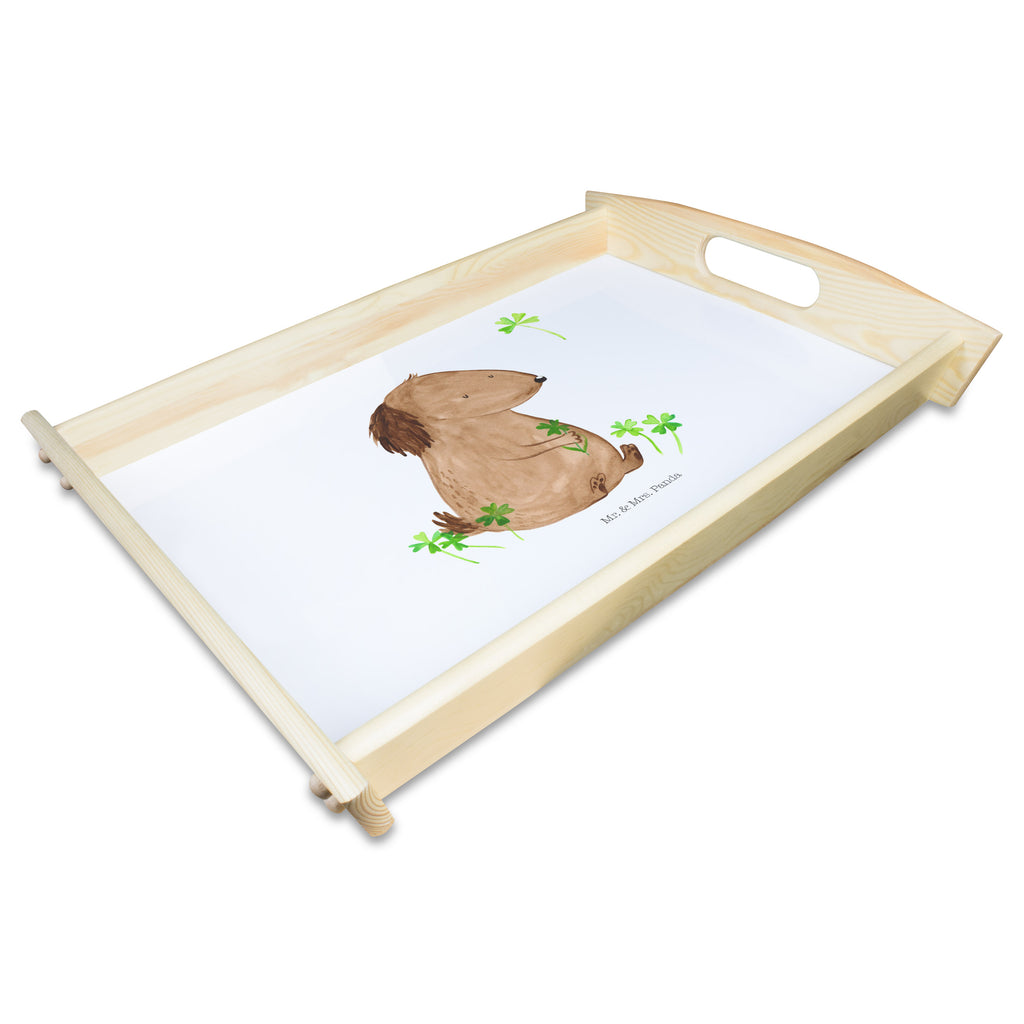 Serviertablett Hund Kleeblatt Tablett, Holztablett, Küchentablett, Dekotablett, Frühstückstablett, Hund, Hundemotiv, Haustier, Hunderasse, Tierliebhaber, Hundebesitzer, Sprüche, Kleeblatt, Glück, Tagträume, Motivation, Neuanfang, Geschenk, Glücksbringer, Selbstliebe, Achtsamkeit