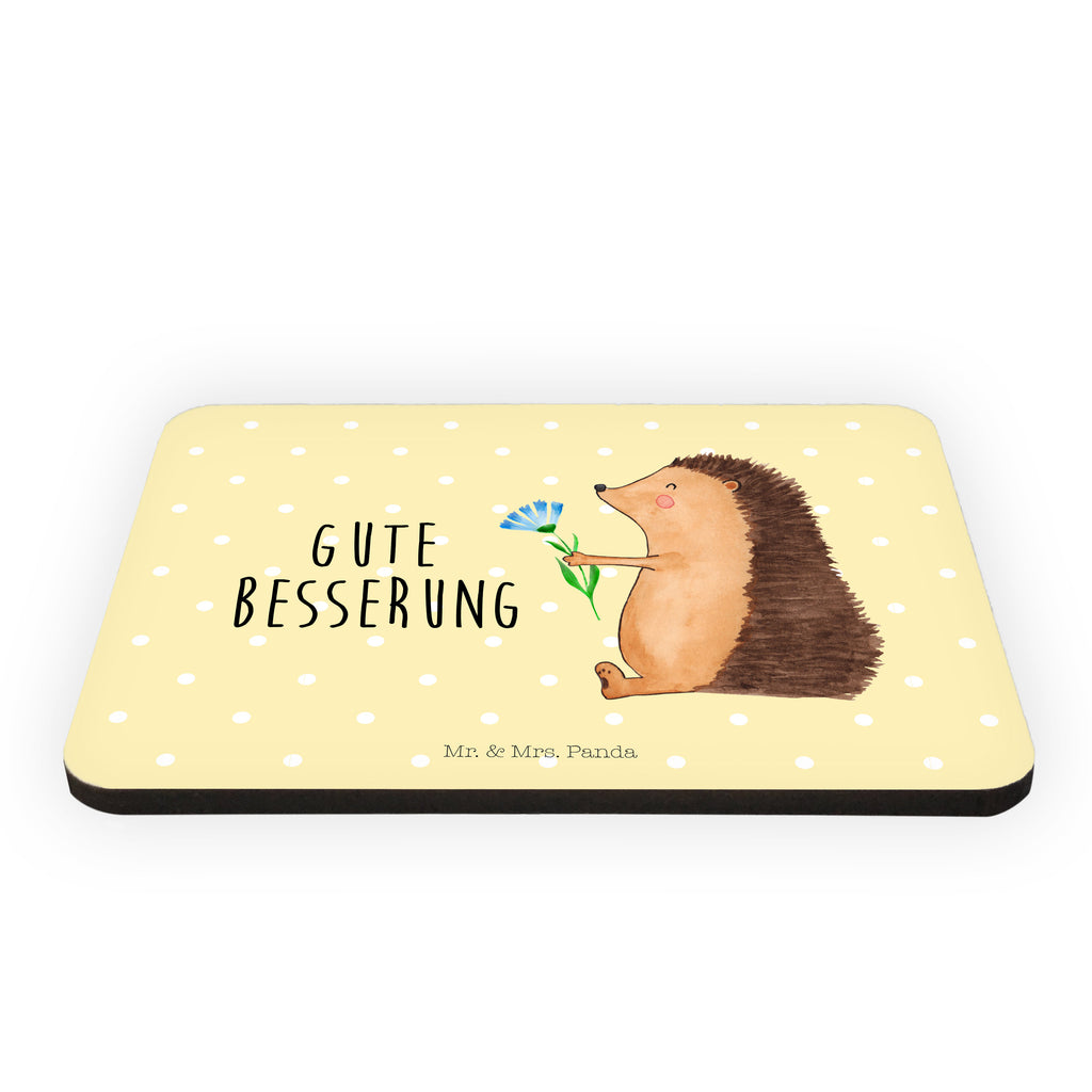 Magnet Igel mit Blume Kühlschrankmagnet, Pinnwandmagnet, Souvenir Magnet, Motivmagnete, Dekomagnet, Whiteboard Magnet, Notiz Magnet, Kühlschrank Dekoration, Tiermotive, Gute Laune, lustige Sprüche, Tiere, Igel, Gute Besserung, Genesungswünsche, Krankheit, Krankenhaus, krank, Besuch