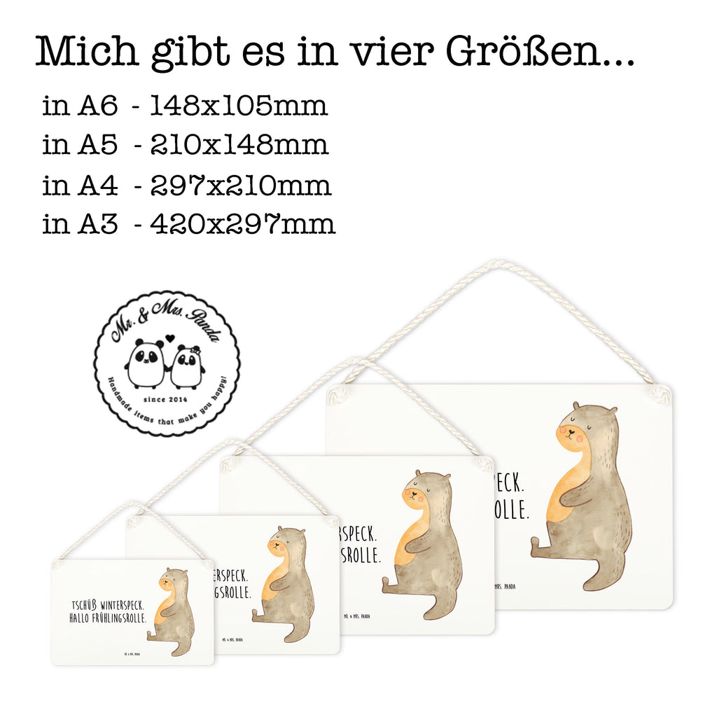 Deko Schild Otter Bauch Dekoschild, Deko Schild, Schild, Tür Schild, Türschild, Holzschild, Wandschild, Wanddeko, Otter, Fischotter, Seeotter, Otter Seeotter See Otter