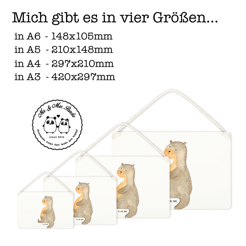Deko Schild Otter Bauch Dekoschild, Deko Schild, Schild, Tür Schild, Türschild, Holzschild, Wandschild, Wanddeko, Otter, Fischotter, Seeotter, Otter Seeotter See Otter