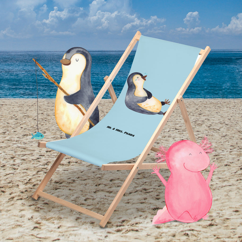 Gartenliege Pinguin lachend Sonnenliege, Strandliege, Liege, Liegestuhl, Gartenliege, Gartenstuhl, Pinguin, Pinguine, lustiger Spruch, Optimismus, Fröhlich, Lachen, Humor, Fröhlichkeit