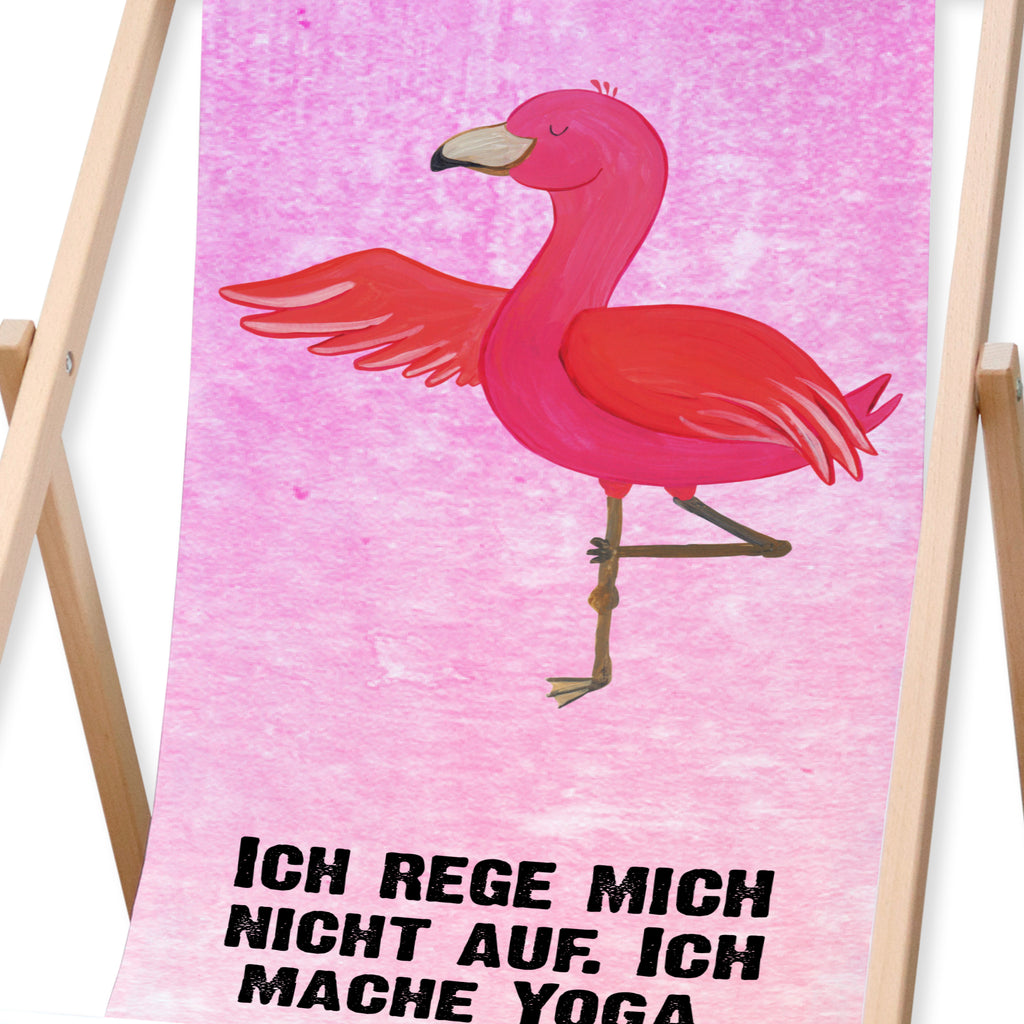 Gartenliege Flamingo Yoga Sonnenliege, Strandliege, Liege, Liegestuhl, Gartenliege, Gartenstuhl, Flamingo, Vogel, Yoga, Namaste, Achtsamkeit, Yoga-Übung, Entspannung, Ärger, Aufregen, Tiefenentspannung
