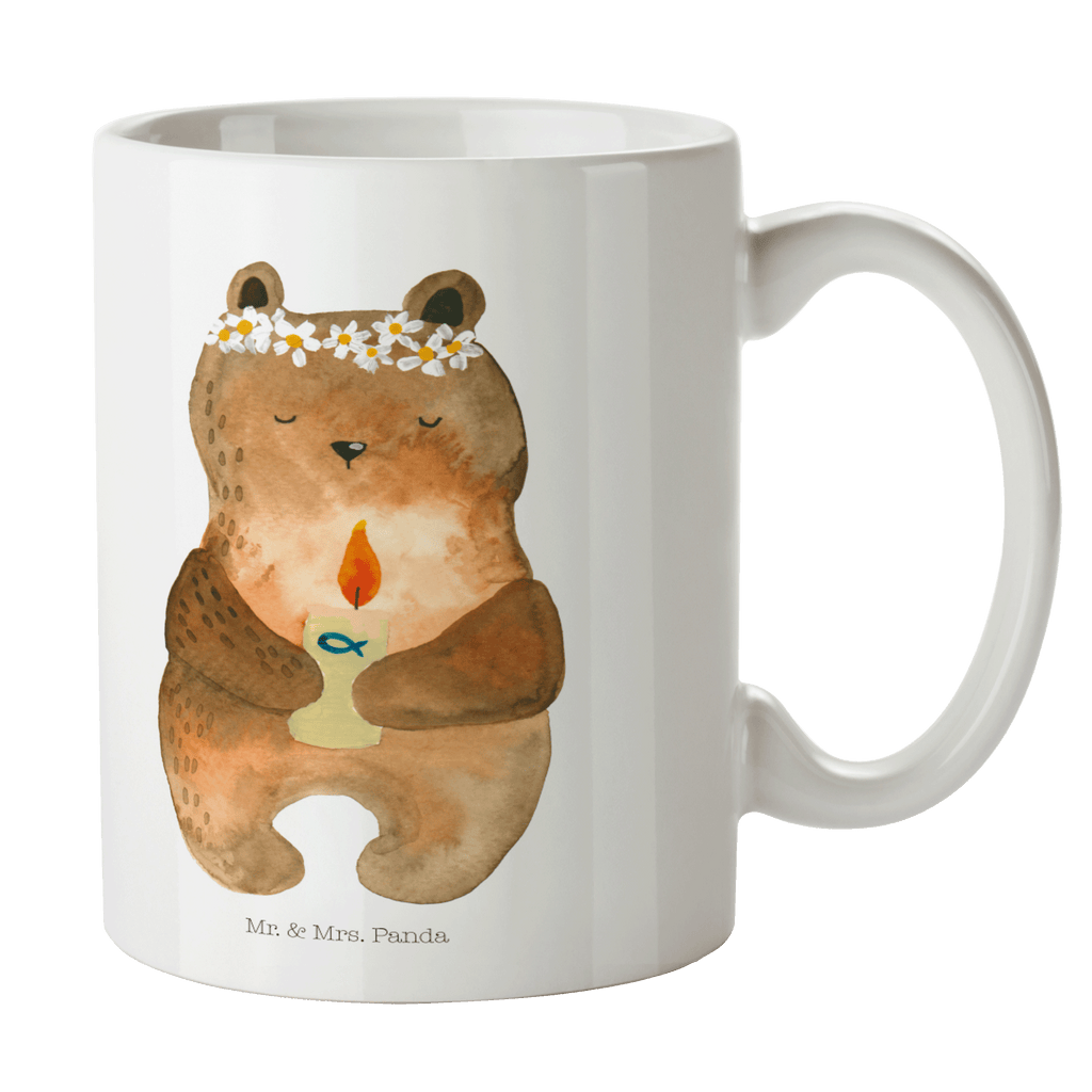 Tasse Kommunion-Bär Kommunion, Gottes Segen, Taufkerze, katholisch Becher, Kaffeetasse, Kaffeebecher, Tee, Frühstück, Büro  Bär, Teddy, Teddybär