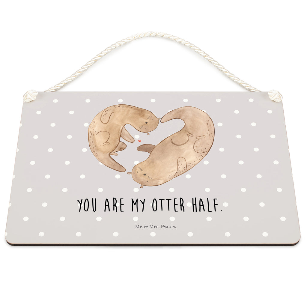 Deko Schild Otter Herz Dekoschild, Deko Schild, Schild, Tür Schild, Türschild, Holzschild, Wandschild, Wanddeko, Otter, Fischotter, Seeotter, Liebe, Herz, Liebesbeweis, Liebesgeschenk, Bessere Hälfte, Love you, Jahrestag, Hochzeitstag, Verlobung, gemeinsames Leben