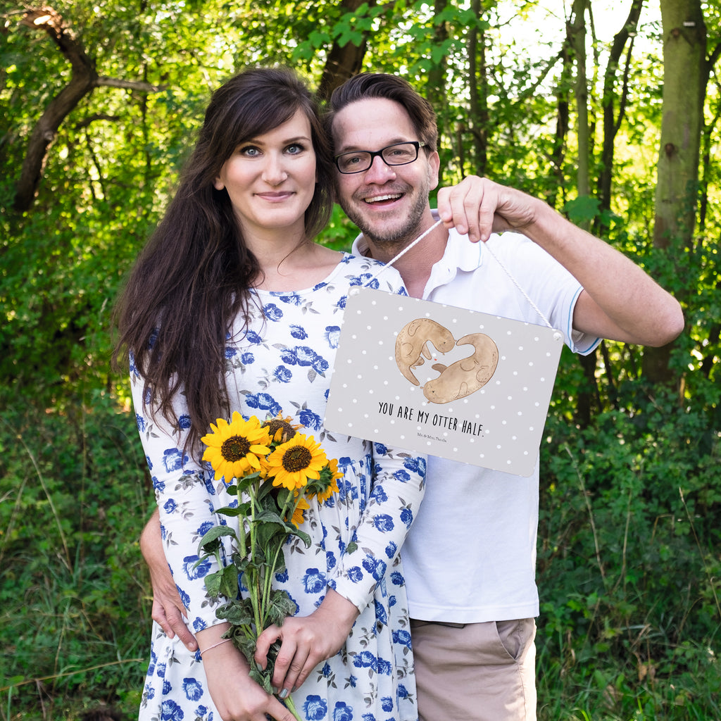 Deko Schild Otter Herz Dekoschild, Deko Schild, Schild, Tür Schild, Türschild, Holzschild, Wandschild, Wanddeko, Otter, Fischotter, Seeotter, Liebe, Herz, Liebesbeweis, Liebesgeschenk, Bessere Hälfte, Love you, Jahrestag, Hochzeitstag, Verlobung, gemeinsames Leben