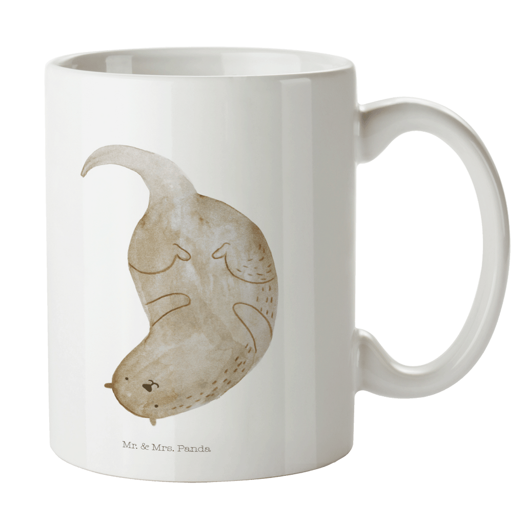 Tasse Otter kopfüber Otter Seeotter See Otter Becher, Kaffeetasse, Kaffeebecher, Tee, Frühstück, Büro  Otter,  Fischotter,  Seeotter