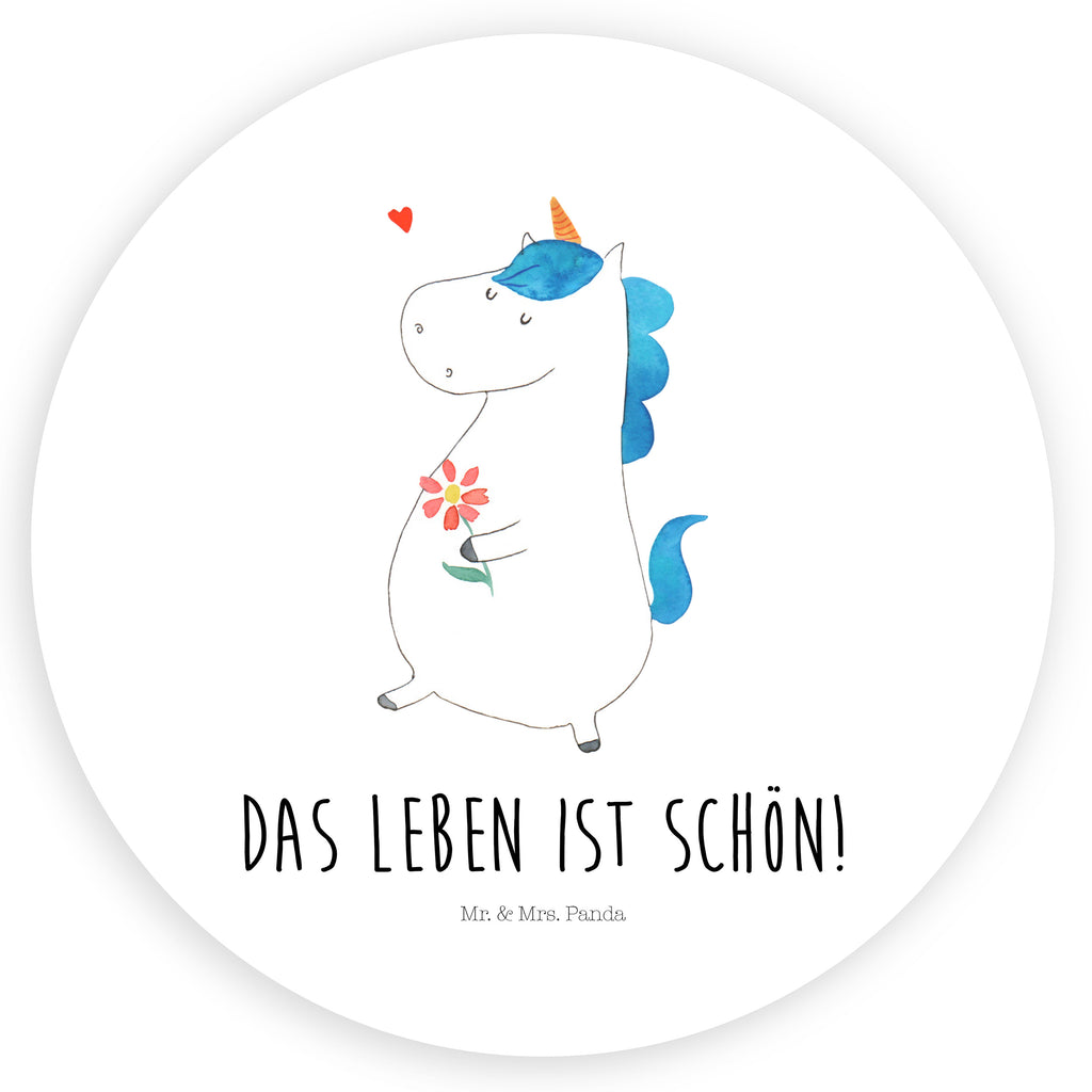 80mm Rund Aufkleber Einhorn Spaziergang Sticker, Aufkleber, Etikett, Einhorn, Einhörner, Einhorn Deko, Pegasus, Unicorn, Glitzer, Blumen, Spaziergang, Motivation, Gute Laune, Freude, Freundin, Mutter, Schwester