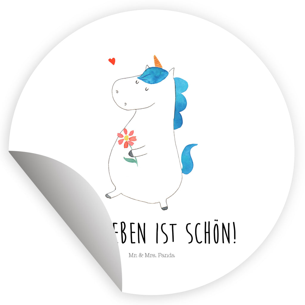 80mm Rund Aufkleber Einhorn Spaziergang Sticker, Aufkleber, Etikett, Einhorn, Einhörner, Einhorn Deko, Pegasus, Unicorn, Glitzer, Blumen, Spaziergang, Motivation, Gute Laune, Freude, Freundin, Mutter, Schwester