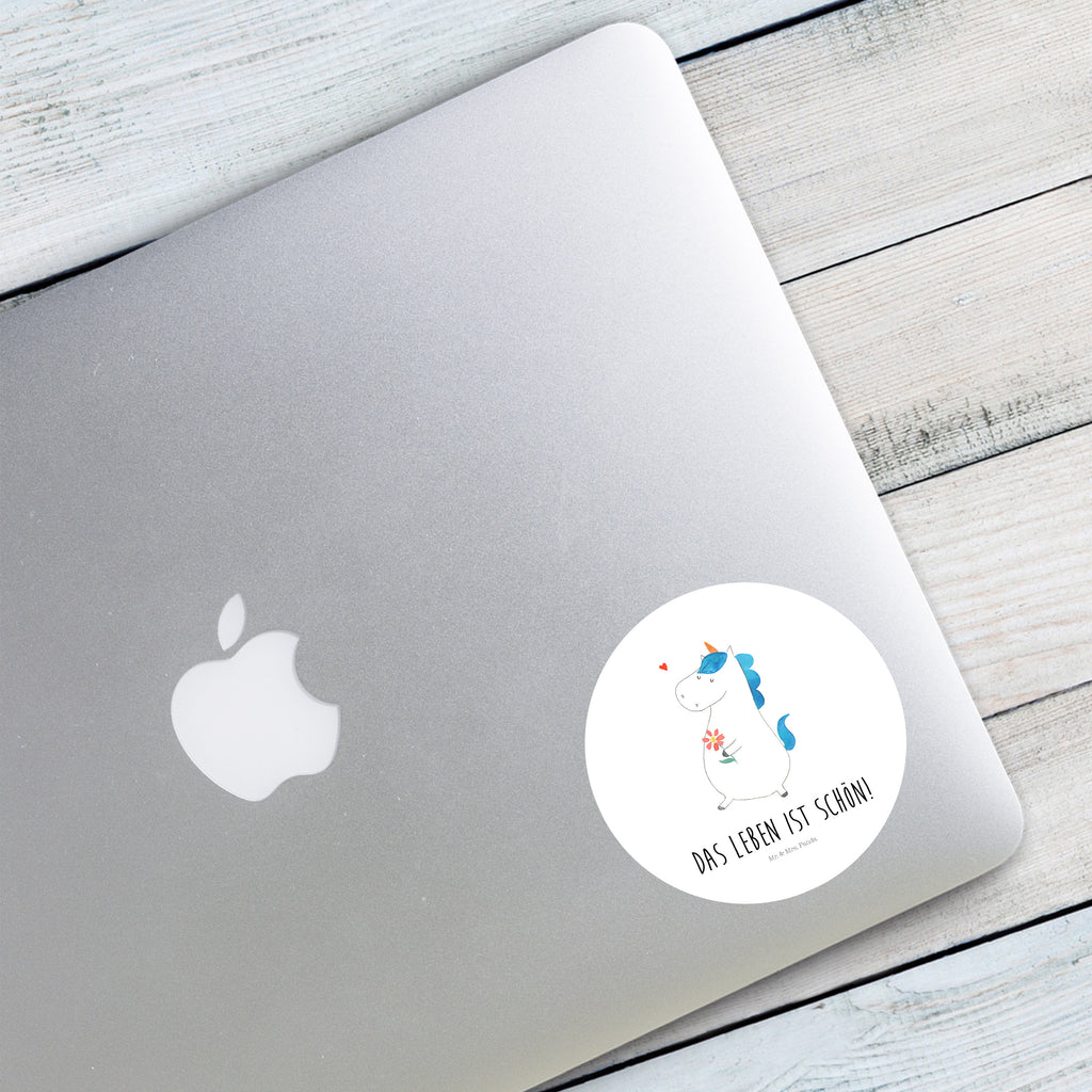 80mm Rund Aufkleber Einhorn Spaziergang Sticker, Aufkleber, Etikett, Einhorn, Einhörner, Einhorn Deko, Pegasus, Unicorn, Glitzer, Blumen, Spaziergang, Motivation, Gute Laune, Freude, Freundin, Mutter, Schwester