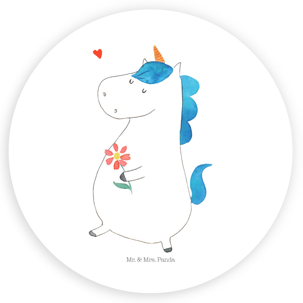 80mm Rund Aufkleber Einhorn Spaziergang Sticker, Aufkleber, Etikett, Einhorn, Einhörner, Einhorn Deko, Pegasus, Unicorn, Glitzer, Blumen, Spaziergang, Motivation, Gute Laune, Freude, Freundin, Mutter, Schwester
