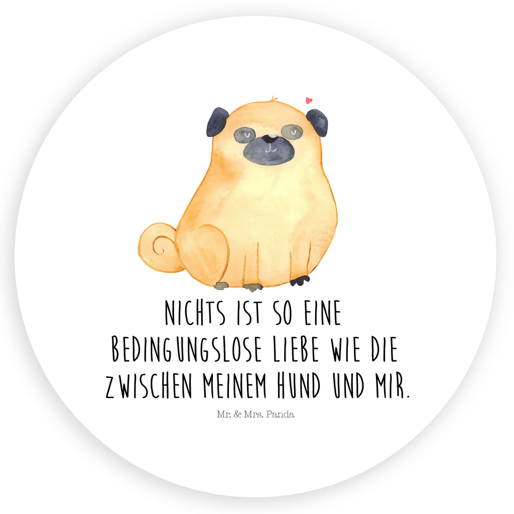 80mm Rund Aufkleber Mops Sticker, Aufkleber, Etikett, Hund, Hundemotiv, Haustier, Hunderasse, Tierliebhaber, Hundebesitzer, Sprüche, Mops, Liebe, Hundeliebe