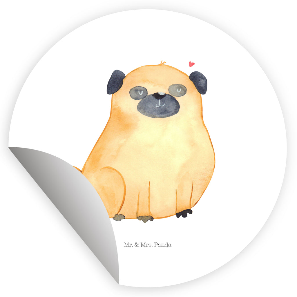 80mm Rund Aufkleber Mops Sticker, Aufkleber, Etikett, Hund, Hundemotiv, Haustier, Hunderasse, Tierliebhaber, Hundebesitzer, Sprüche, Mops, Liebe, Hundeliebe
