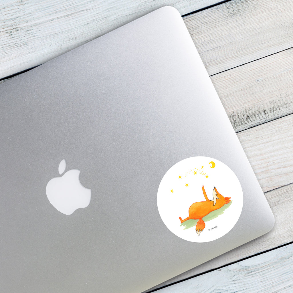 80mm Rund Aufkleber Fuchs Sterne Sticker, Aufkleber, Etikett, Fuchs, Füchse, tröstende Worte, Spruch positiv, Spruch schön, Romantik, Always Look on the Bright Side of Life