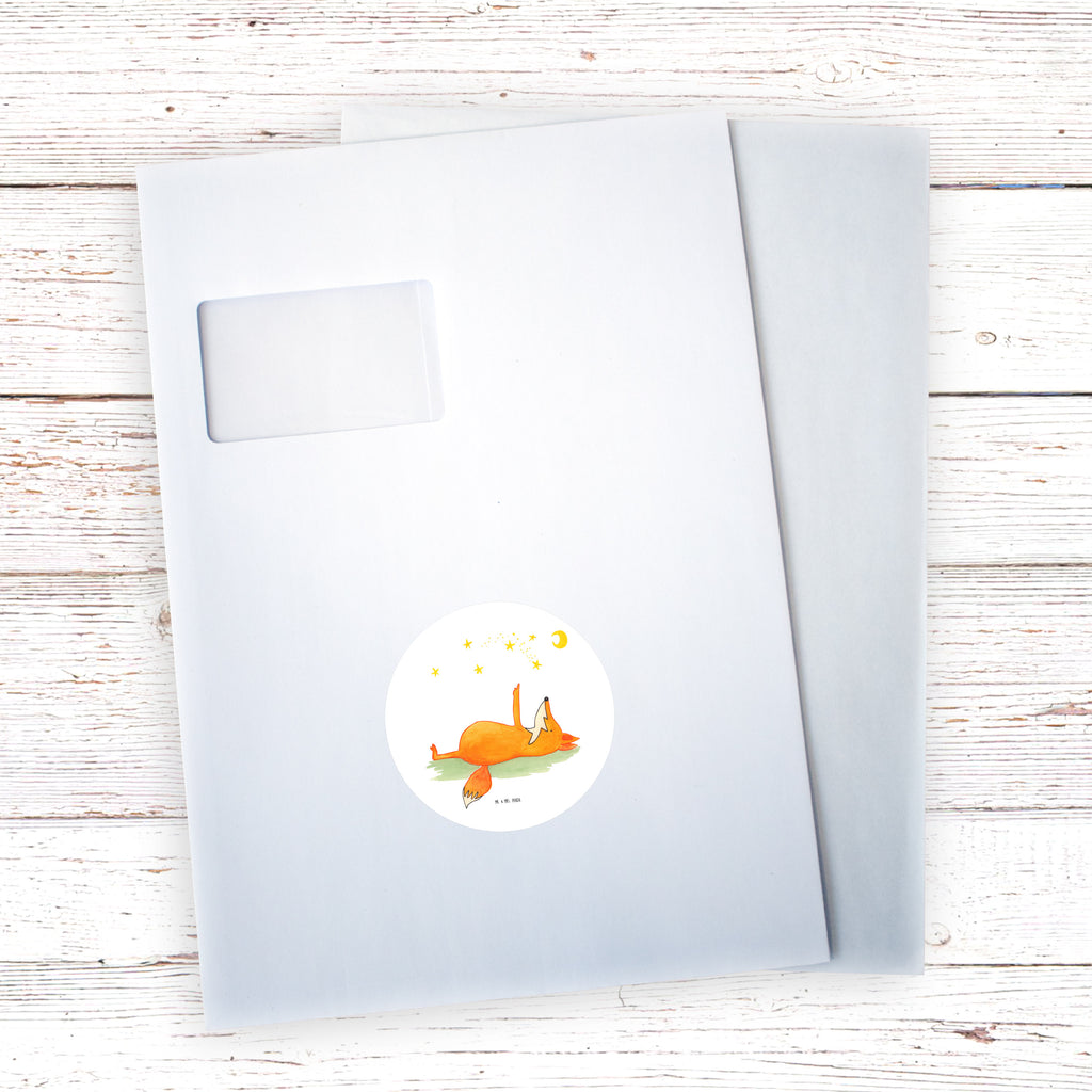 80mm Rund Aufkleber Fuchs Sterne Sticker, Aufkleber, Etikett, Fuchs, Füchse, tröstende Worte, Spruch positiv, Spruch schön, Romantik, Always Look on the Bright Side of Life