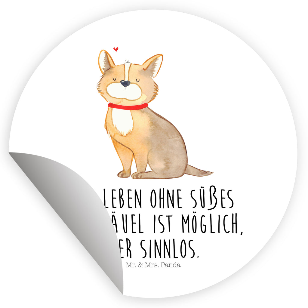 80mm Rund Aufkleber Hundeglück Sticker, Aufkleber, Etikett, Hund, Hundemotiv, Haustier, Hunderasse, Tierliebhaber, Hundebesitzer, Sprüche, Corgie, Hundeliebe, Spruch, Hundemama, Liebe