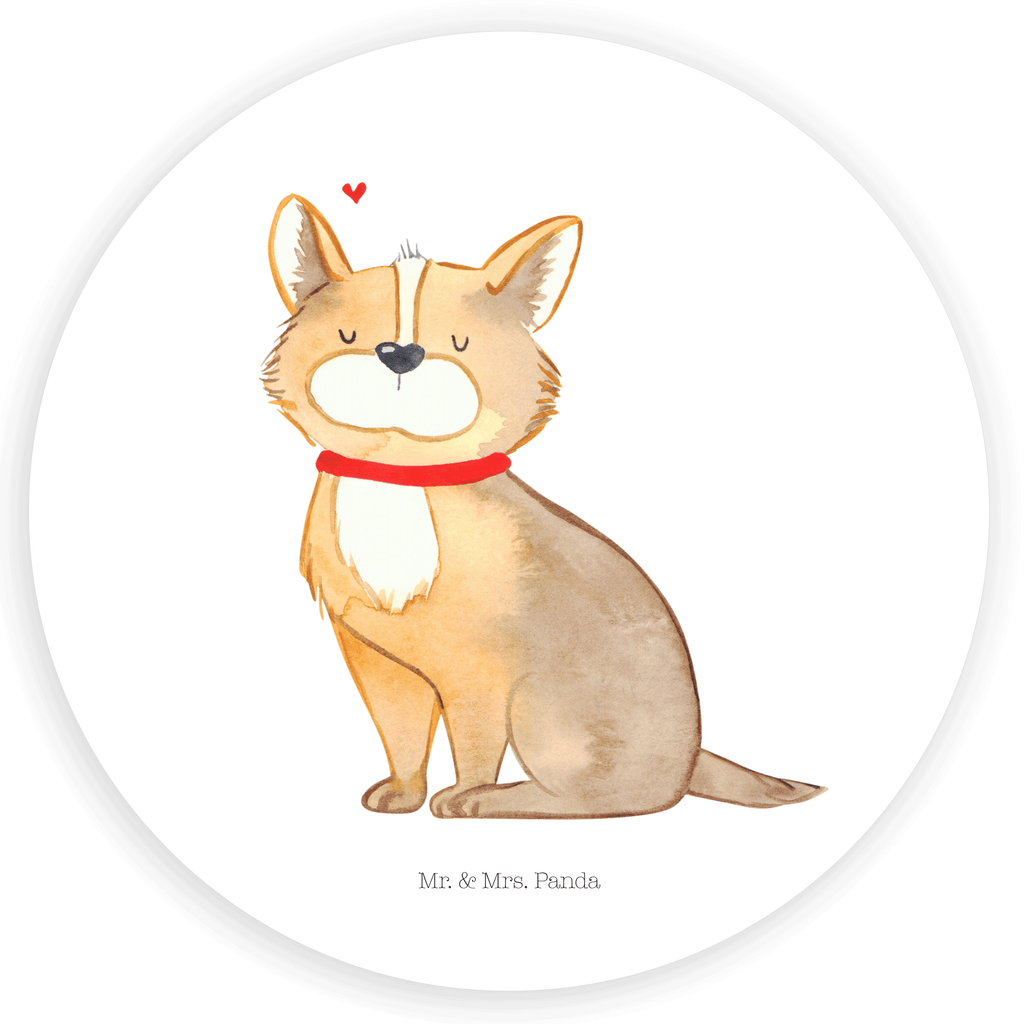 80mm Rund Aufkleber Hundeglück Sticker, Aufkleber, Etikett, Hund, Hundemotiv, Haustier, Hunderasse, Tierliebhaber, Hundebesitzer, Sprüche, Corgie, Hundeliebe, Spruch, Hundemama, Liebe