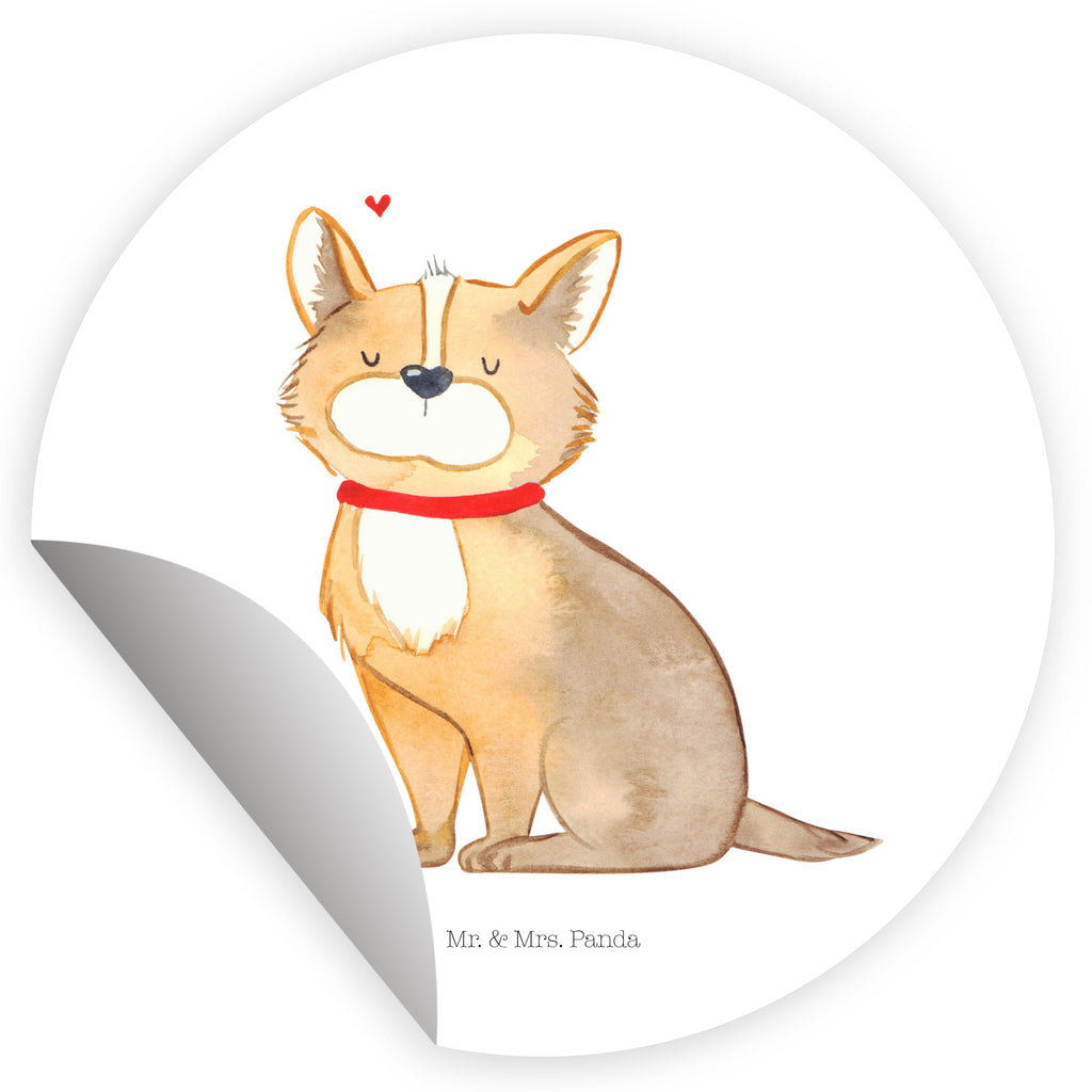 80mm Rund Aufkleber Hundeglück Sticker, Aufkleber, Etikett, Hund, Hundemotiv, Haustier, Hunderasse, Tierliebhaber, Hundebesitzer, Sprüche, Corgie, Hundeliebe, Spruch, Hundemama, Liebe