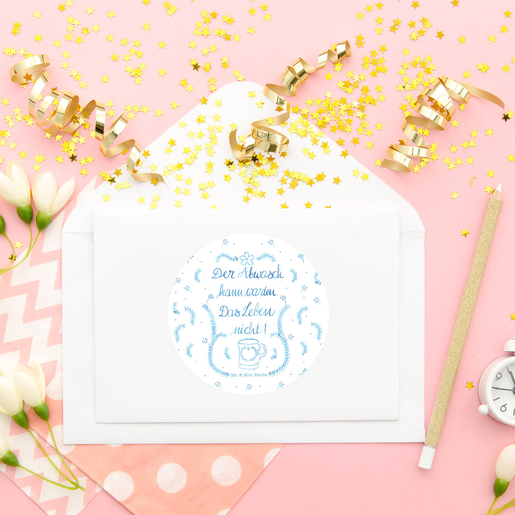 80mm Rund Aufkleber Der Abwasch kann warten Sticker, Aufkleber, Etikett, Blumen Deko, Frühlings Deko, Sommer Deko, Dekoration, positive Botschaft, Naturliebhaber, Outdoor, Natur, Abenteuer, Lebensweisheit, Weisheit, Küche Deko, Küche Spruch, Abwasch, Küchendienst, Leben Spruch, Geschenk Reise