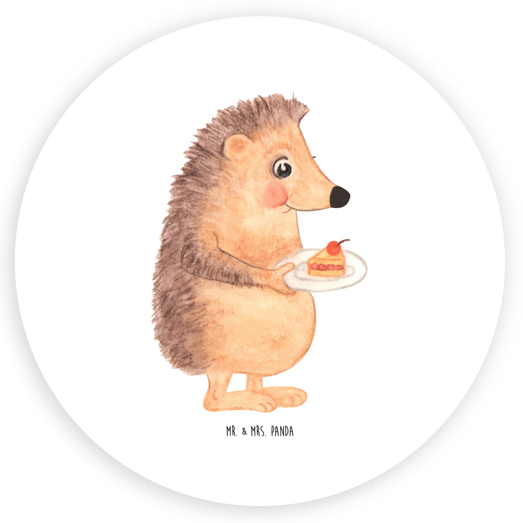 120mm Rund Aufkleber Igel mit Kuchenstück Sticker, Aufkleber, Etikett, Tiermotive, Gute Laune, lustige Sprüche, Tiere, Igel, Essen Spruch, Kuchen, Backen Geschenk, Kuchen backen, Einladung Party, Geburtstagskuchen, Torte