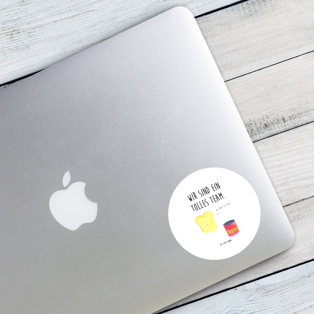 80mm Rund Aufkleber Toast & Marmelade Sticker, Aufkleber, Etikett, Tiermotive, Gute Laune, lustige Sprüche, Tiere, Toast, Marmelade, Dreamteam, süße Postkarte, süß, Küche Deko, Küche Spruch, Frühstück Einladung, Brot, Toastbrot