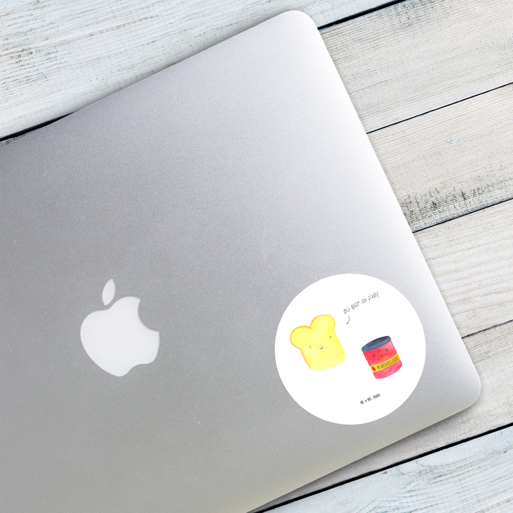 80mm Rund Aufkleber Toast & Marmelade Sticker, Aufkleber, Etikett, Tiermotive, Gute Laune, lustige Sprüche, Tiere, Toast, Marmelade, Dreamteam, süße Postkarte, süß, Küche Deko, Küche Spruch, Frühstück Einladung, Brot, Toastbrot