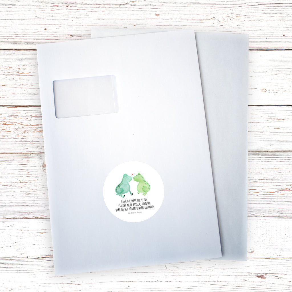 80mm Rund Aufkleber Frosch Liebe