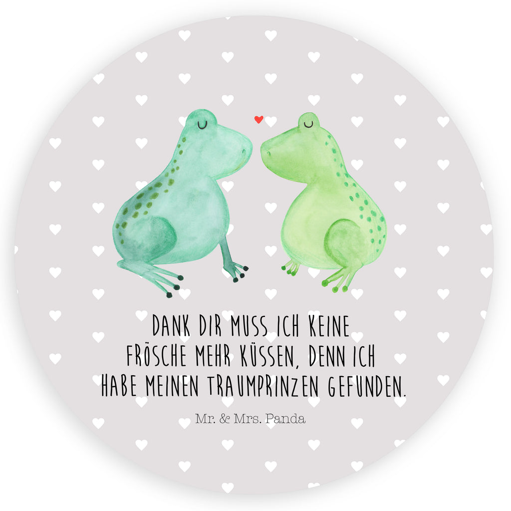 80mm Rund Aufkleber Frosch Liebe