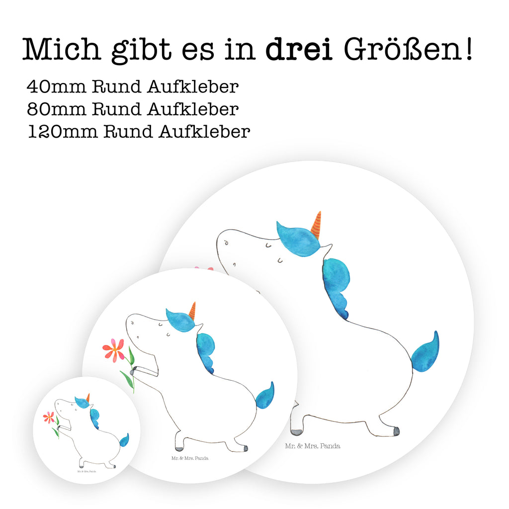 80mm Rund Aufkleber Einhorn Blume Sticker, Aufkleber, Etikett, Einhorn, Einhörner, Einhorn Deko, Pegasus, Unicorn, Liebe, Liebesbeweis, Antrag, Heiratsantrag, Verlobung, Ehepaar, Pärchen, Partner, Freund, Freundin, Ehe, heiraten