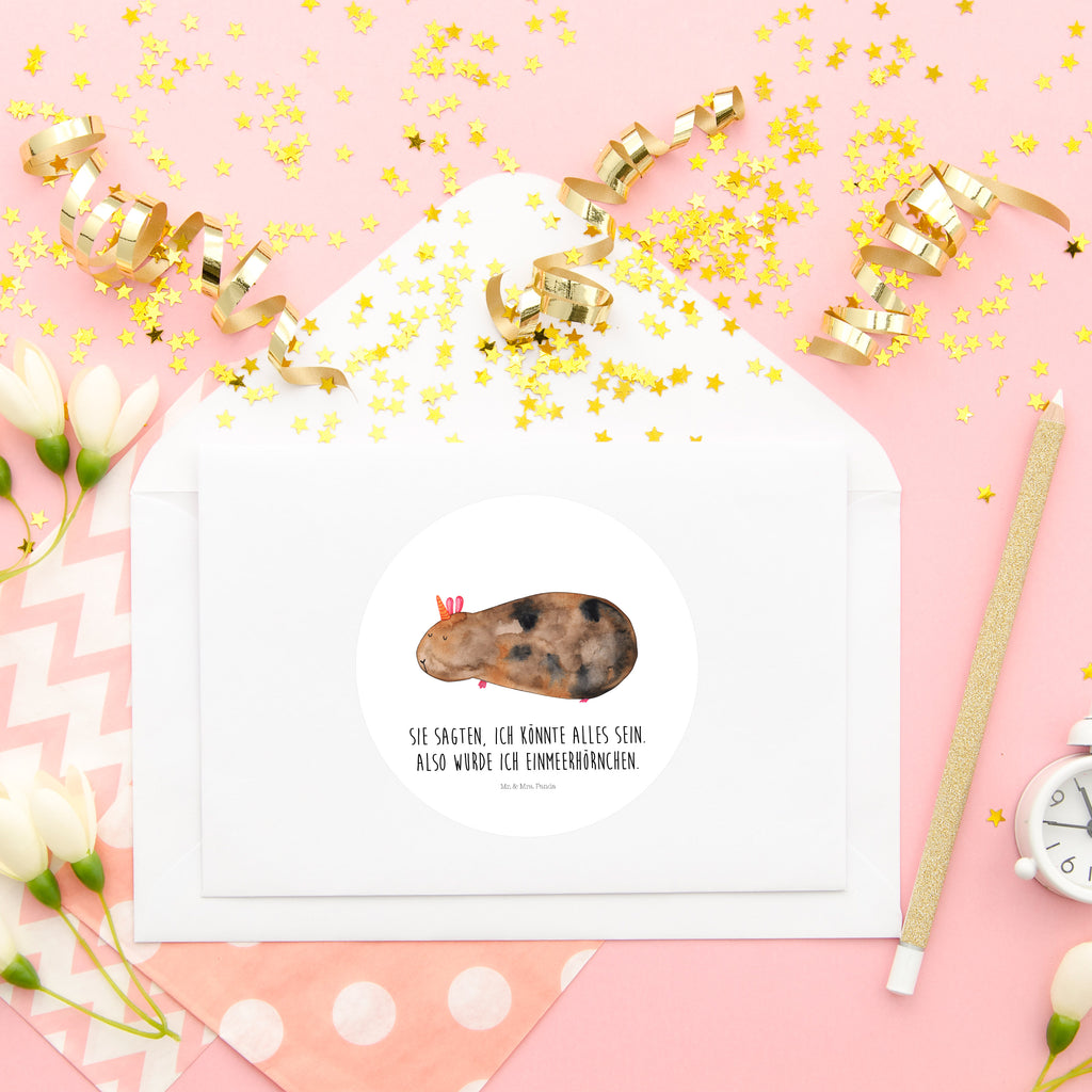 80mm Rund Aufkleber Meerhörnchen