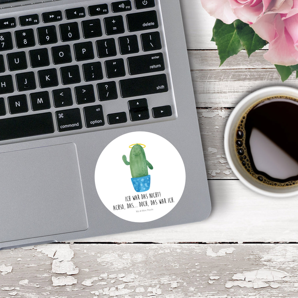 80mm Rund Aufkleber Kaktus Heilig