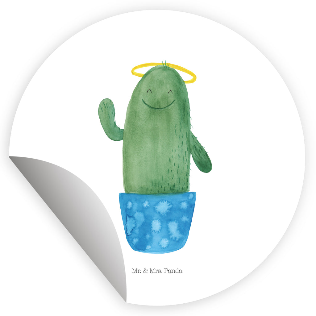 80mm Rund Aufkleber Kaktus Heilig