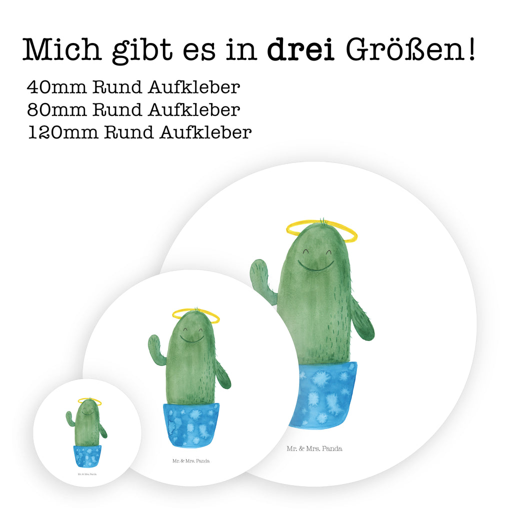 80mm Rund Aufkleber Kaktus Heilig