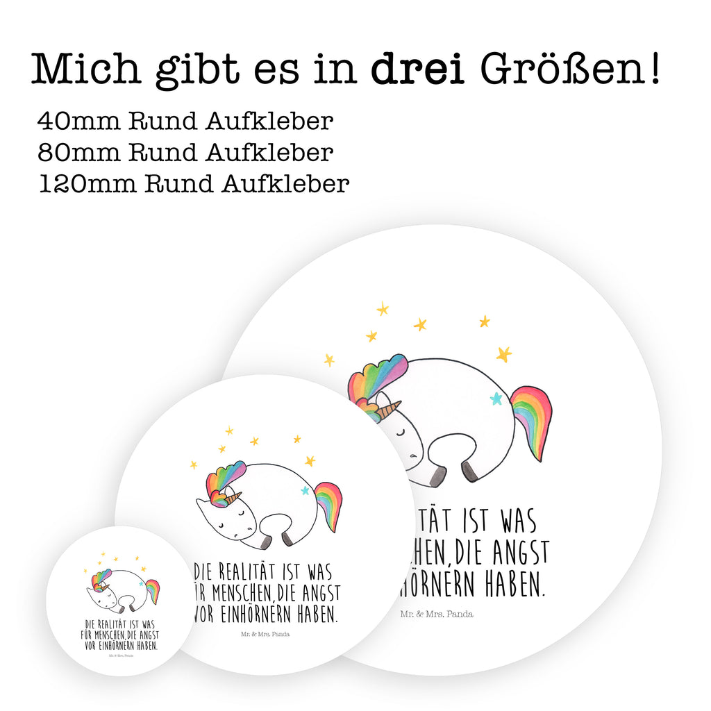80mm Rund Aufkleber Einhorn Nacht Sticker, Aufkleber, Etikett, Einhorn, Einhörner, Einhorn Deko, Pegasus, Unicorn, Träume, Traum, unicorn, Realität, Menschen, Geschenk, Ruhe, Freundin
