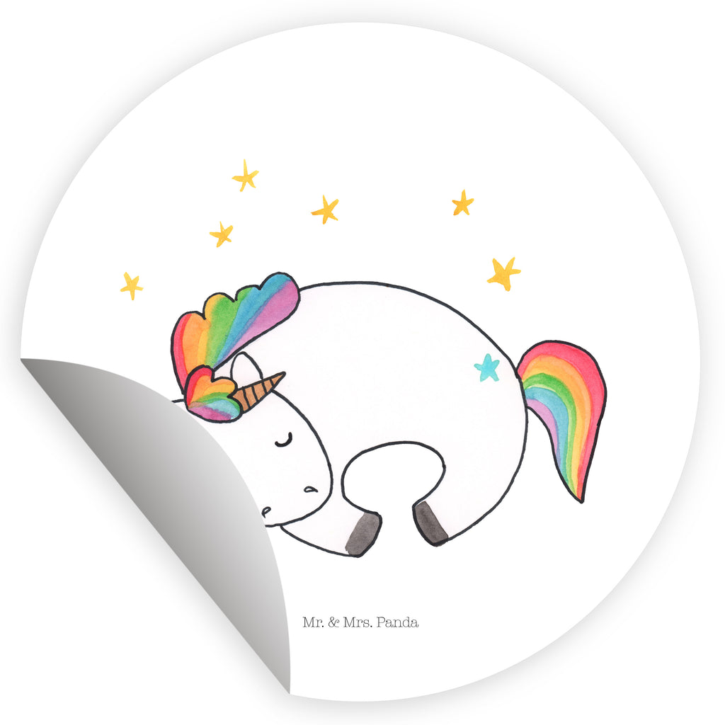 80mm Rund Aufkleber Einhorn Nacht Sticker, Aufkleber, Etikett, Einhorn, Einhörner, Einhorn Deko, Pegasus, Unicorn, Träume, Traum, unicorn, Realität, Menschen, Geschenk, Ruhe, Freundin
