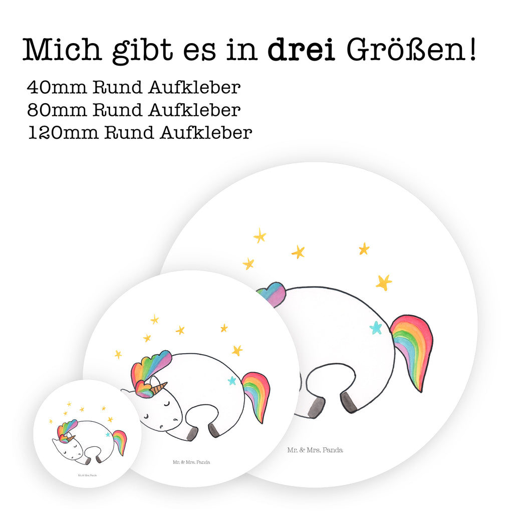 80mm Rund Aufkleber Einhorn Nacht Sticker, Aufkleber, Etikett, Einhorn, Einhörner, Einhorn Deko, Pegasus, Unicorn, Träume, Traum, unicorn, Realität, Menschen, Geschenk, Ruhe, Freundin