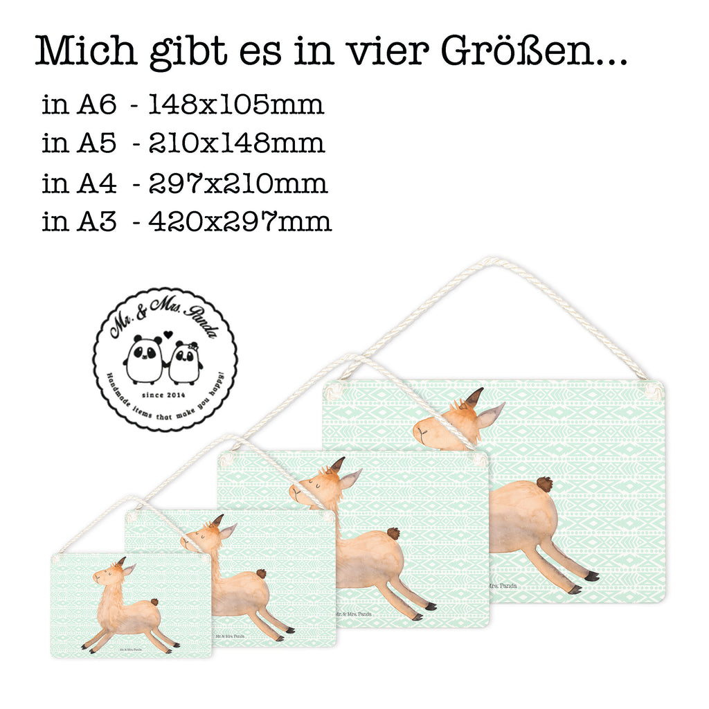 Deko Schild Lama springend Dekoschild, Deko Schild, Schild, Tür Schild, Türschild, Holzschild, Wandschild, Wanddeko, Lama, Alpaka, Lamas, Lieblingstag, Happy day, fröhlich, Glück, Freundin, Liebeskummer, Neustart, guten Morgen, Start, Prüfung, Abitur