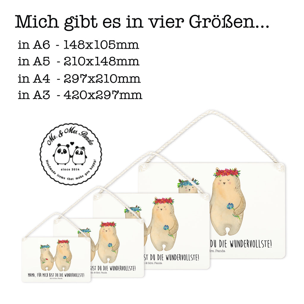Deko Schild Bären mit Blumenkranz Dekoschild, Deko Schild, Schild, Tür Schild, Türschild, Holzschild, Wandschild, Wanddeko, Familie, Vatertag, Muttertag, Bruder, Schwester, Mama, Papa, Oma, Opa, Bär, Bären, Mutter, Mutti, Mami, Lieblingsmensch, Lieblingsmama, beste Mutter, weltbeste Mama, Geschenk Mama. Muttertag, Tochter, Kind, Kinder, Töchter, Family, Vorbild