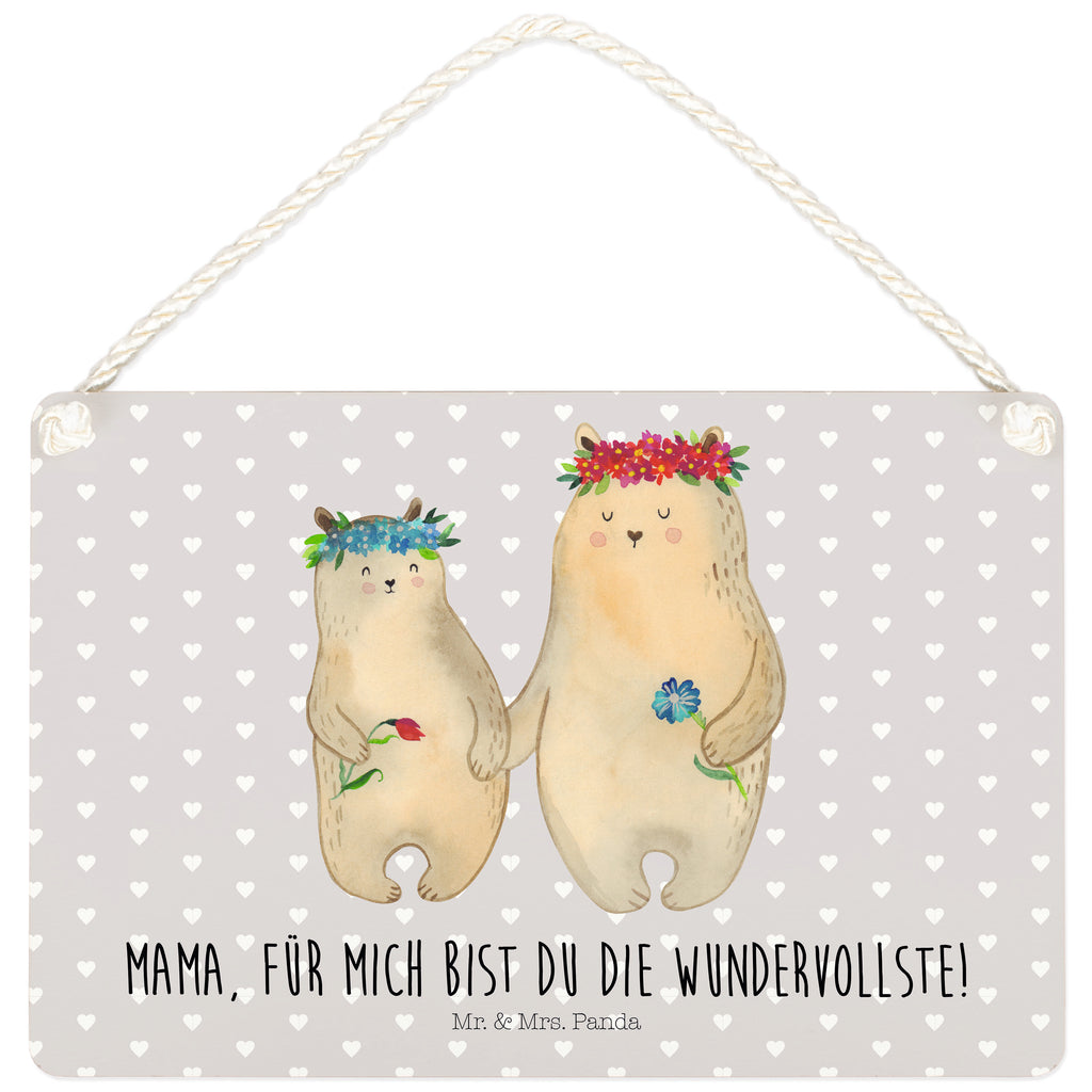 Deko Schild Bären mit Blumenkranz Dekoschild, Deko Schild, Schild, Tür Schild, Türschild, Holzschild, Wandschild, Wanddeko, Familie, Vatertag, Muttertag, Bruder, Schwester, Mama, Papa, Oma, Opa, Bär, Bären, Mutter, Mutti, Mami, Lieblingsmensch, Lieblingsmama, beste Mutter, weltbeste Mama, Geschenk Mama. Muttertag, Tochter, Kind, Kinder, Töchter, Family, Vorbild
