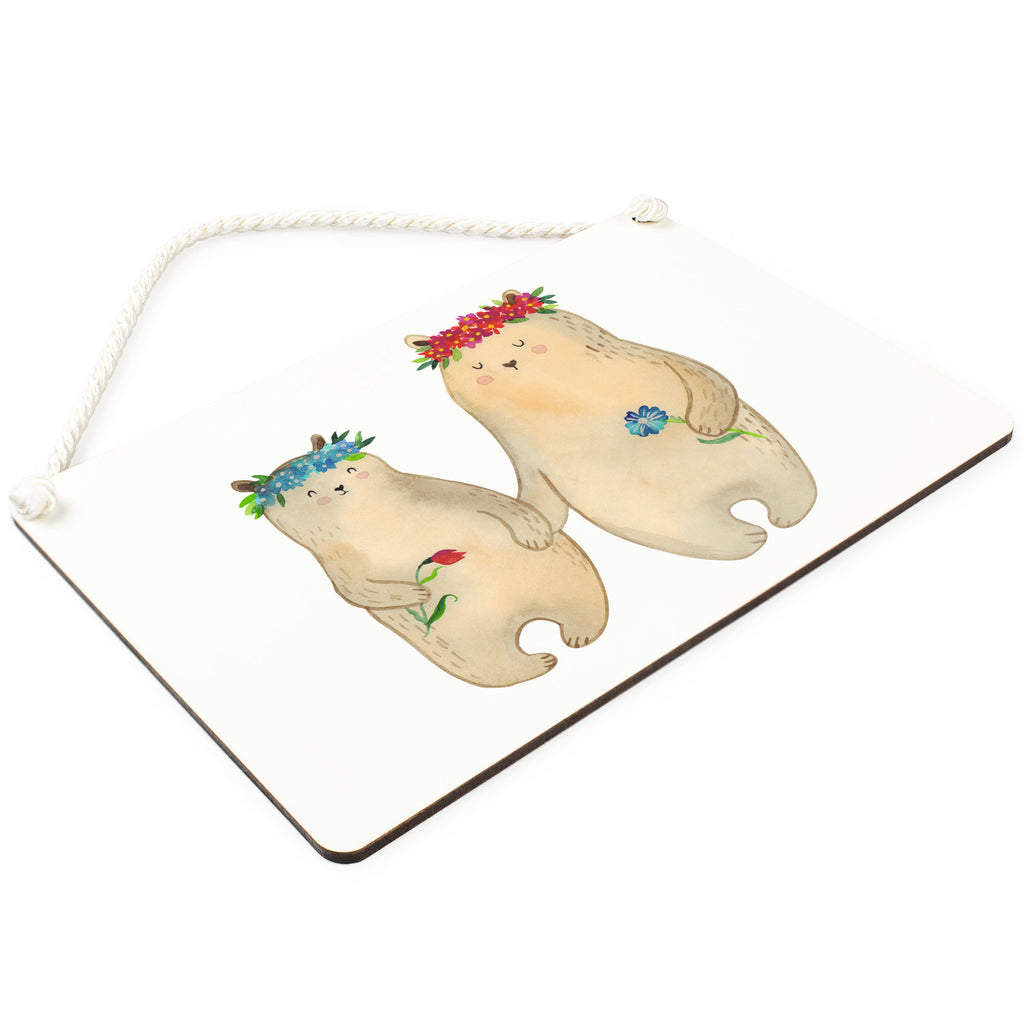 Deko Schild Bären mit Blumenkranz Dekoschild, Deko Schild, Schild, Tür Schild, Türschild, Holzschild, Wandschild, Wanddeko, Familie, Vatertag, Muttertag, Bruder, Schwester, Mama, Papa, Oma, Opa, Bär, Bären, Mutter, Mutti, Mami, Lieblingsmensch, Lieblingsmama, beste Mutter, weltbeste Mama, Geschenk Mama. Muttertag, Tochter, Kind, Kinder, Töchter, Family, Vorbild